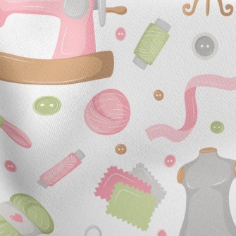 Pink Sewing Machine Supplies Stretch Ponte