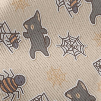 Halloween Spider Black Cat Standard Corduroy