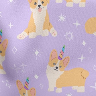 Shiny Corgi Birthday Party Stretch Ponte