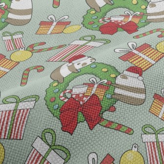 Happy Christmas Cat Bear Performance Linen