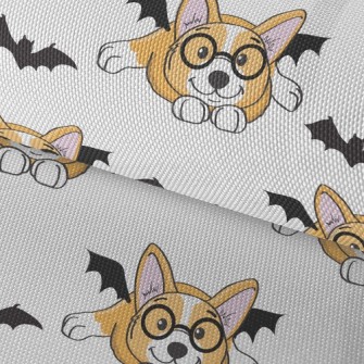 Corgi Dog With Round Glasses Waterproof Oxford