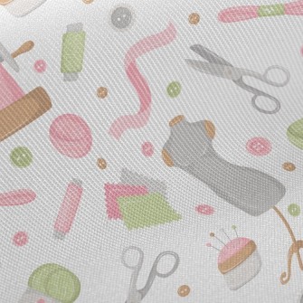 Pink Sewing Machine Supplies Twill