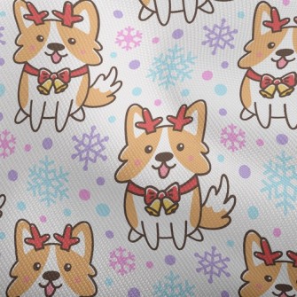 Corgi Dressed Up As A Christma Dobby