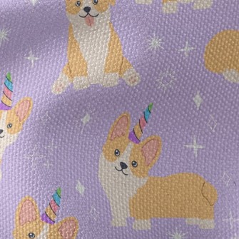 Shiny Corgi Birthday Party Waterproof Canvas