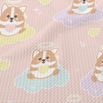 Gentle Corgi Little Angel Birdseye Piqué