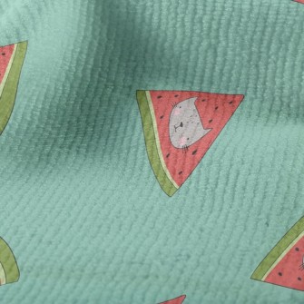 Cat Face Shape Watermelon Terry