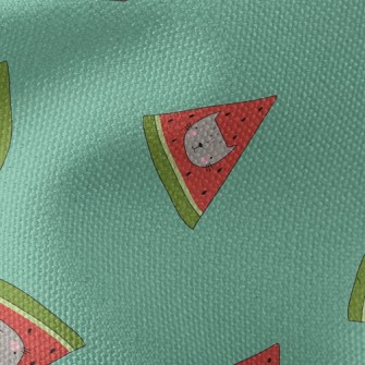 Cat Face Shape Watermelon Waterproof Canvas