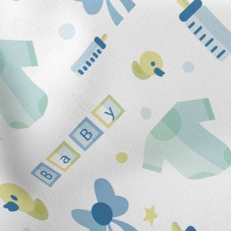 Baby Boy's Baby Bottle Stretch Ponte