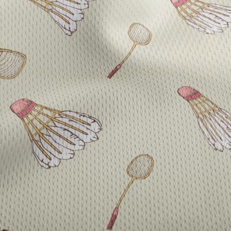 Interactive Sports Badminton Athletic Mesh Flat Back