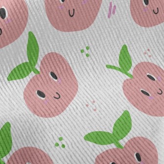 Apple With Playful Eyes Standard Corduroy