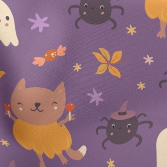 Witch Spider Pumpkin Fox Stretch Ponte