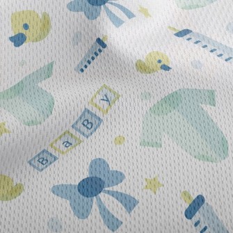 Baby Boy's Baby Bottle Athletic Mesh Flat Back