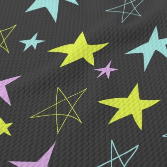 Irregular Star Shape Birdseye Piqué