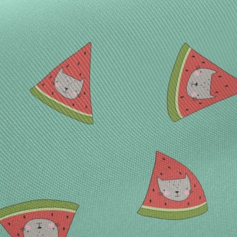 Cat Face Shape Watermelon Twill