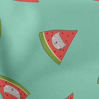 Cat Face Shape Watermelon Stretch Ponte