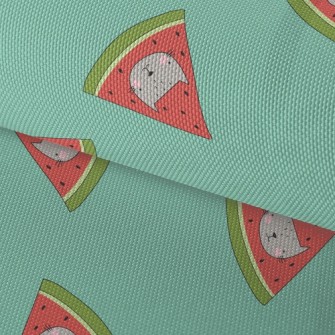 Cat Face Shape Watermelon Waterproof Oxford