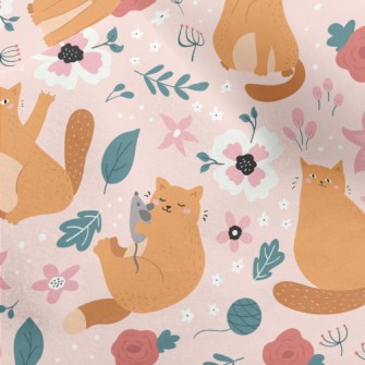 Playful Kitten In Garden Micro Fleece