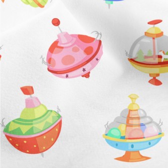Colorful Rotating Music Box Micro Fleece