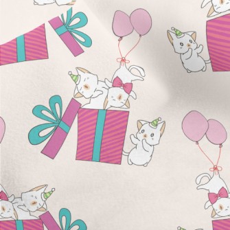 Birthday Cat Gift Box Micro Fleece