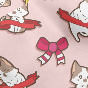 Bow Bell Kitten Micro Fleece