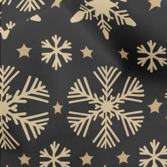 Romantic Shiny Snowflakes Micro Fleece
