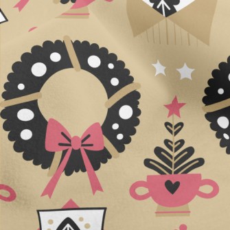 Christmas Decoration Wreath Micro Fleece