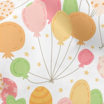 Childlike Geometric Balloons Micro Fleece