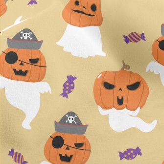 Ghost Disguised Pumpkin Monste Micro Fleece