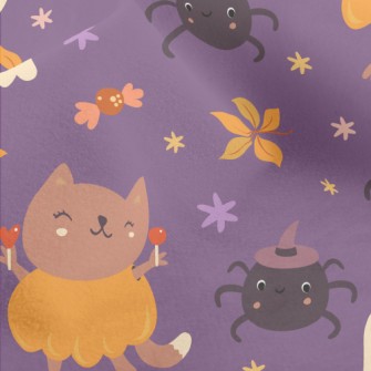 Witch Spider Pumpkin Fox Micro Fleece