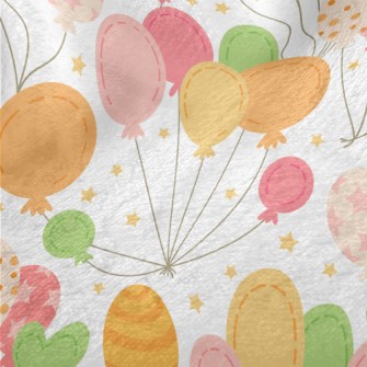 Childlike Geometric Balloons Minky