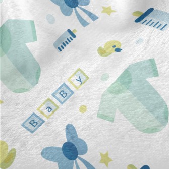 Baby Boy's Baby Bottle Minky