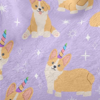 Shiny Corgi Birthday Party Minky