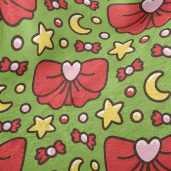 Stars And Moon Big Bow Minky