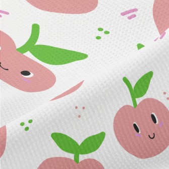 Apple With Playful Eyes Piqué