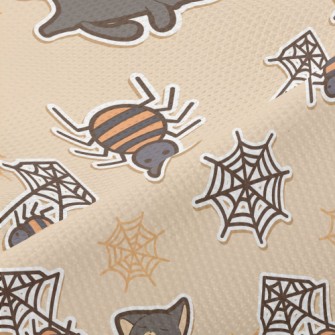 Halloween Spider Black Cat Piqué