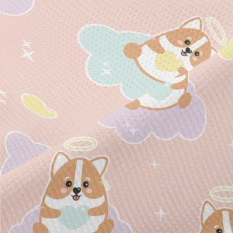 Gentle Corgi Little Angel Piqué