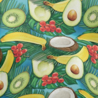 Passionate Tropical Fruits Lightweight Performance Linen