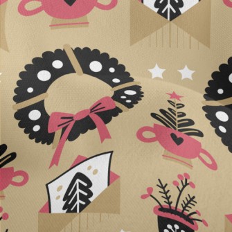 Christmas Decoration Wreath Lightweight Performance Linen