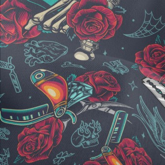 Weird Skeleton Hand Barber Sho Lightweight Performance Linen