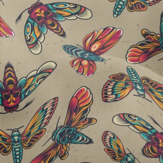 Scary Skull-faced Moth Lightweight Performance Linen