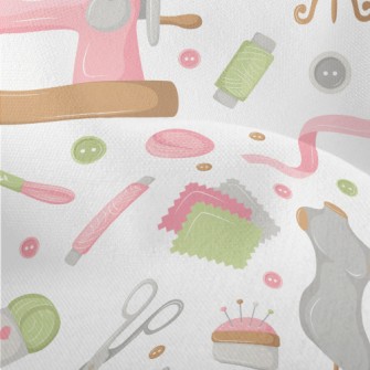 Pink Sewing Machine Supplies Lightweight Performance Linen