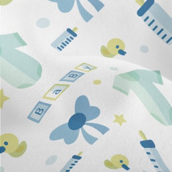 Baby Boy's Baby Bottle Lightweight Performance Linen