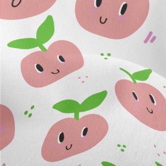 Apple With Playful Eyes Lightweight Performance Linen