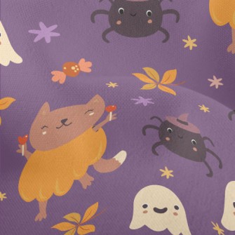 Witch Spider Pumpkin Fox Lightweight Performance Linen