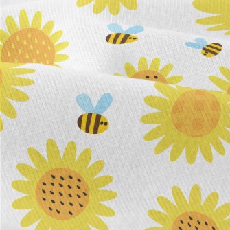 Sunflowers And Bees Modern Jersey