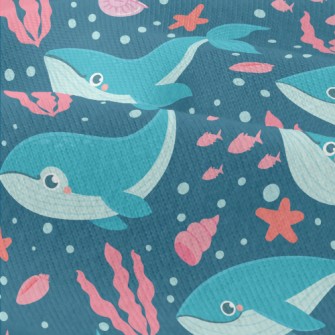 Whale Swimming In The Sea Modern Jersey