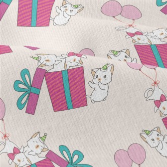 Birthday Cat Gift Box Modern Jersey