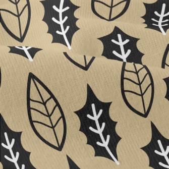 Cute Leaves With Lines Modern Jersey