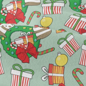 Happy Christmas Cat Bear Modern Jersey