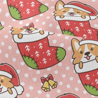 Cartoon Corgi Christmas Stocki Modern Jersey